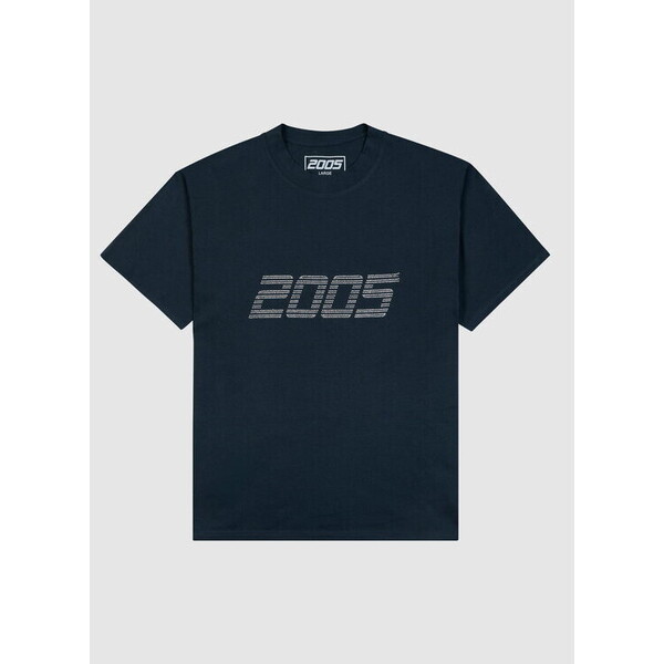 2005 T-Shirt Signature Niebieski Oversize