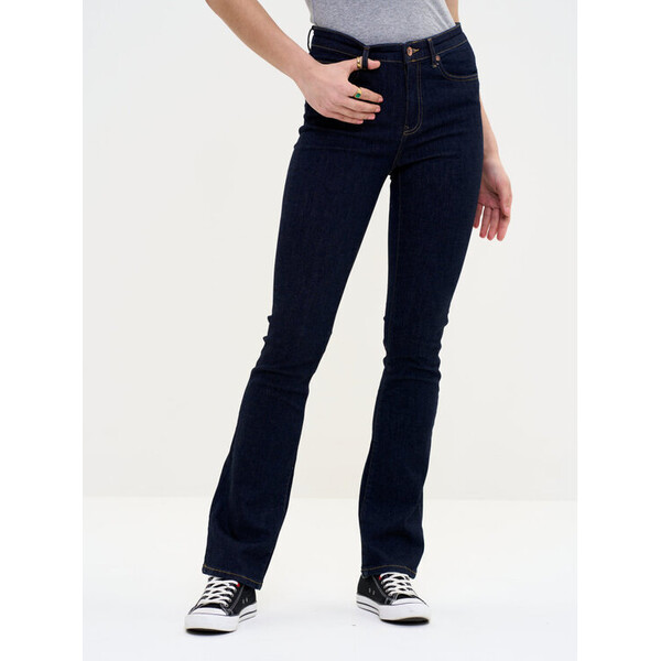 BIG STAR Jeansy adela_bootcut_558 Granatowy Bootcut Fit