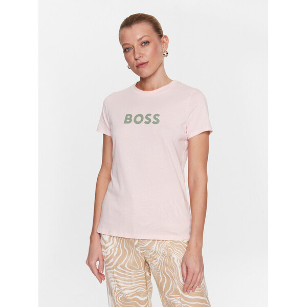Boss T-Shirt 50468356 Różowy Regular Fit