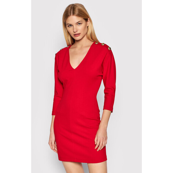 MAX&Co. Sukienka codzienna Dado 76219722 Czerwony Slim Fit