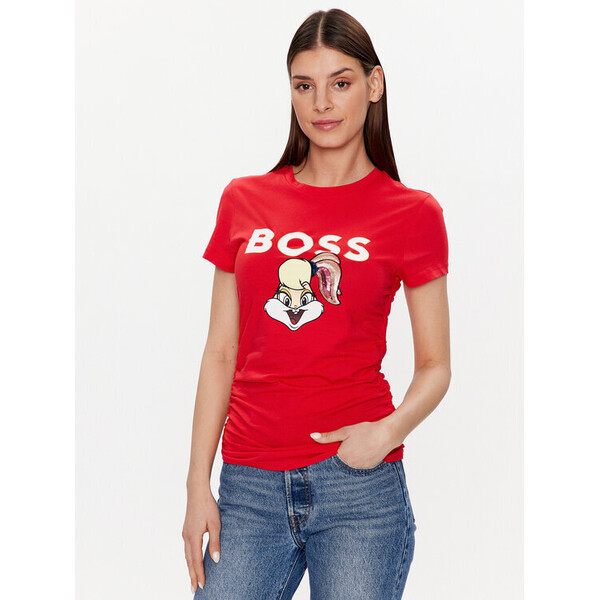 Boss T-Shirt 50484941 Czerwony Slim Fit