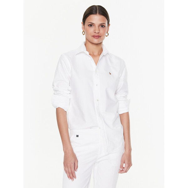 Polo Ralph Lauren Koszula 211891377003 Biały Regular Fit