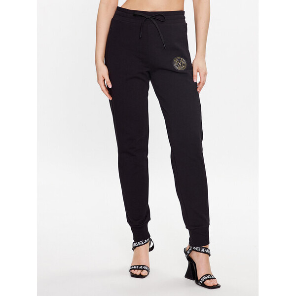Versace Jeans Couture Spodnie dresowe 74HAAY01 Czarny Regular Fit