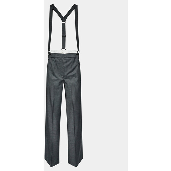 Remain Spodnie materiałowe W. Suspenders 500362514 Szary Straight Fit