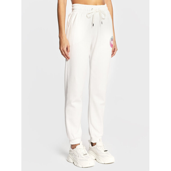 Pinko Spodnie dresowe Jolanda 1G1867 Y54B Biały Regular Fit