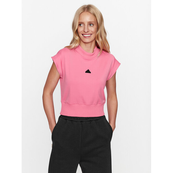 adidas T-Shirt IM4915 Różowy Slim Fit