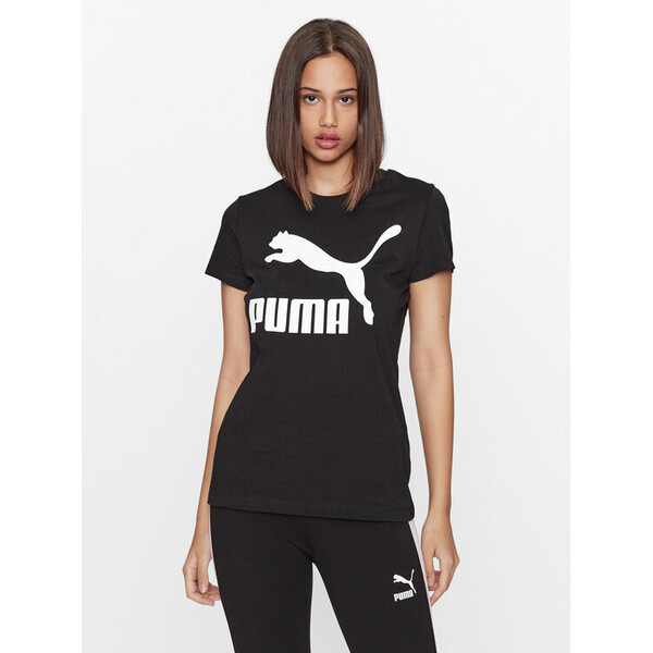 Puma T-Shirt Classics Logo 530076 Czarny Regular Fit