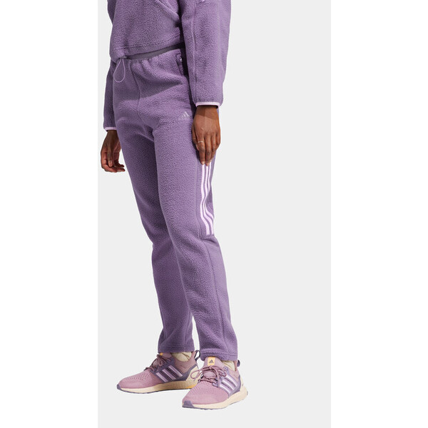 adidas Spodnie dresowe Tiro Fleece IJ8415 Fioletowy Regular Fit