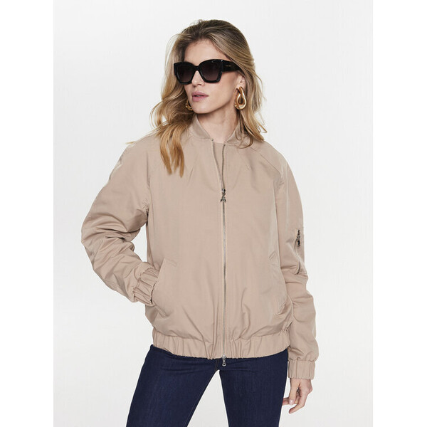 Patrizia Pepe Kurtka bomber 8O0061/A203-B752 Beżowy Relaxed Fit