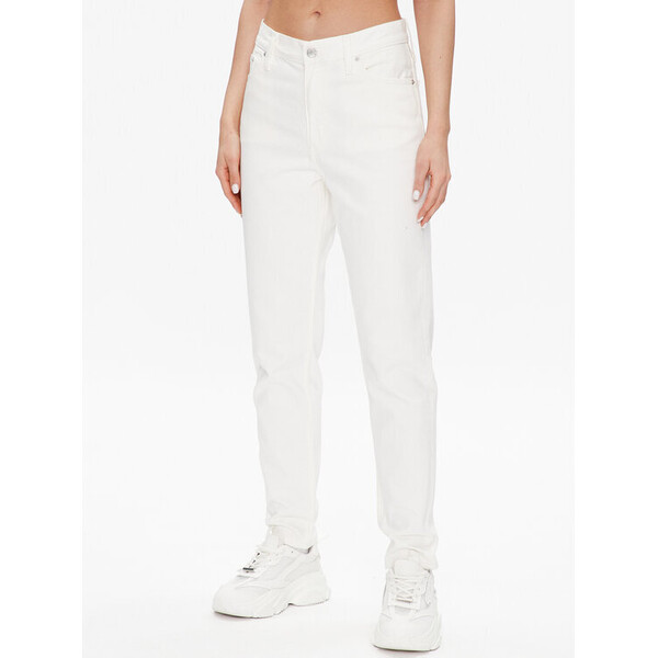 Calvin Klein Jeans Jeansy J20J220603 Biały Regular Fit