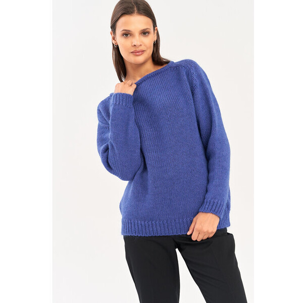 lemoniade Sweter LS422 Niebieski Comfort Fit