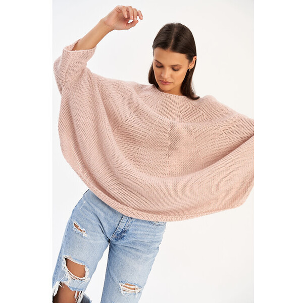 lemoniade Sweter LS428 Różowy Comfort Fit