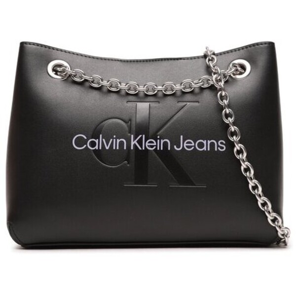Calvin Klein Jeans Torebka Sculpted Shoulder Bag 24 Mono K60K607831 Czarny