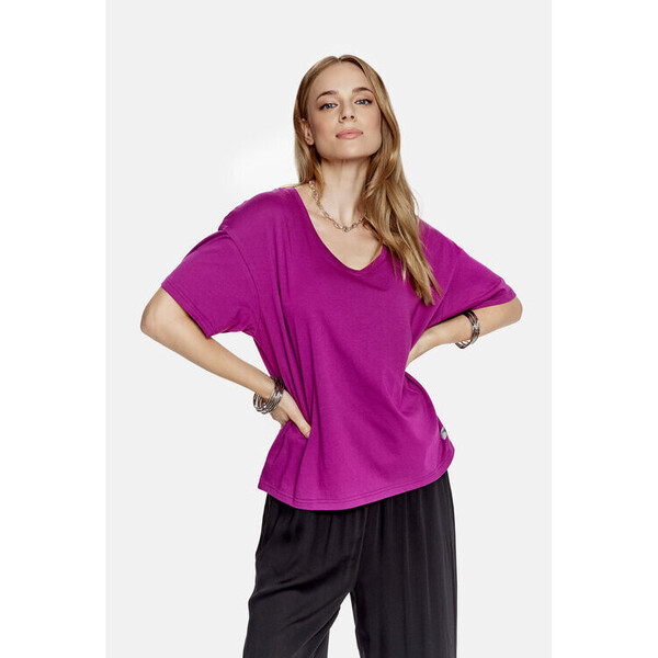 by Insomnia T-Shirt Koszulka oversize DESIRE T-SHIRT L Różowy Comfortable Fit