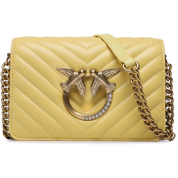 Pinko Torebka Love Click Mini PE 23 PLTT 100067 A0GR Żółty
