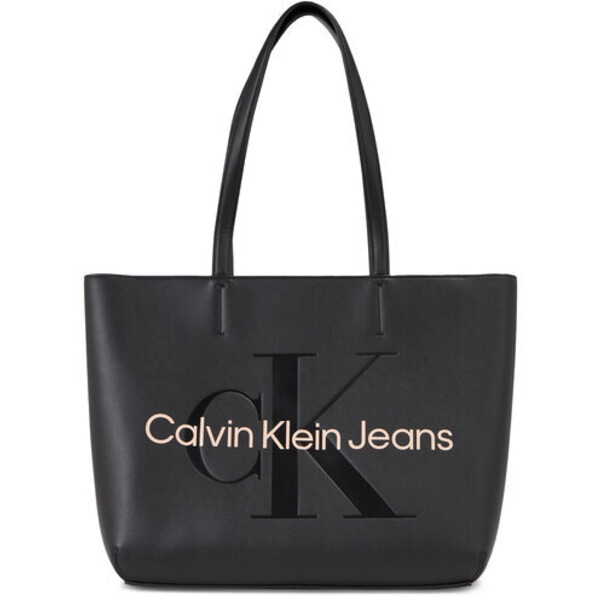 Calvin Klein Jeans Torebka Sculpted Shopper29 Mono K60K610276 Czarny