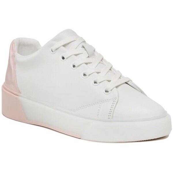 Calvin Klein Sneakersy Heel Counter Cupsole Lace Up HW0HW01378 Biały