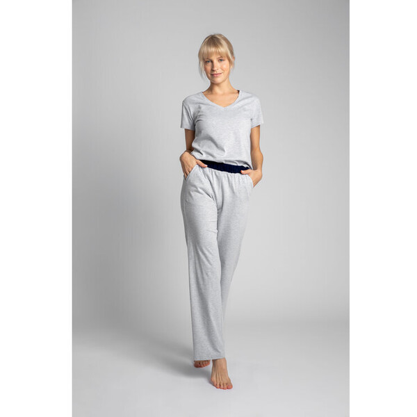 LaLupa Spodnie piżamowe LA016 Srebrny Comfortable Fit