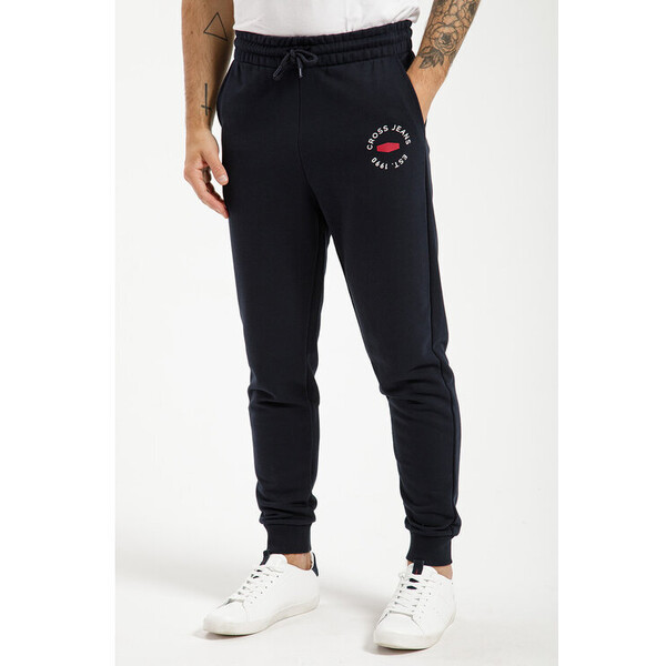 Cross Jeans Spodnie dresowe 49052-001 Granatowy Regular Fit