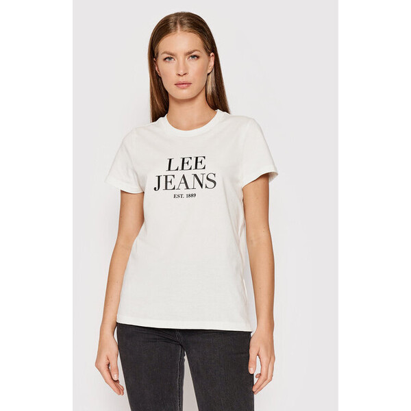 Lee T-Shirt Graphic Tee L41UFERR Biały Regular Fit