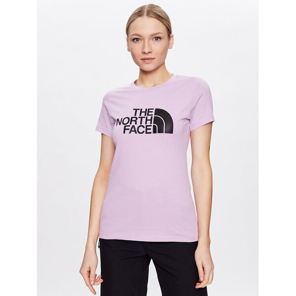 The North Face T-Shirt Easy NF0A4T1Q Fioletowy Regular Fit