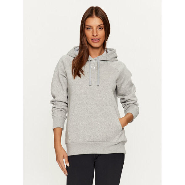Under Armour Bluza Ua Rival Fleece Hoodie 1379500 Szary Loose Fit