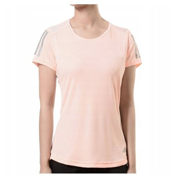 adidas T-Shirt OWN THE RUN TEE Różowy Regular Fit
