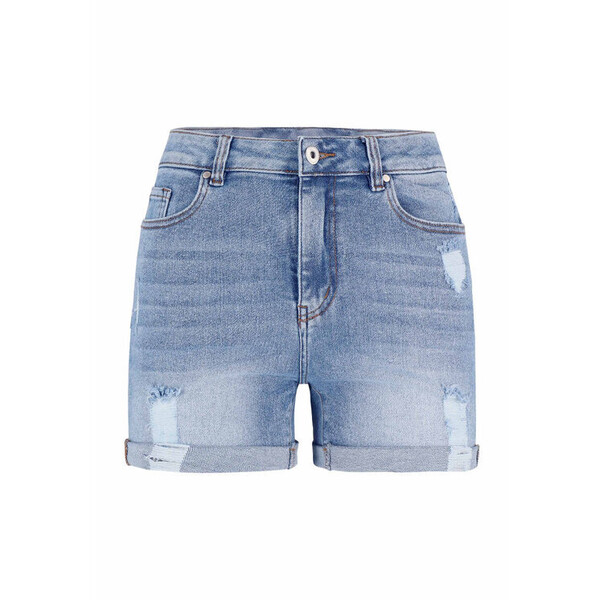 Volcano Szorty jeansowe D-MALY Niebieski Regular Fit