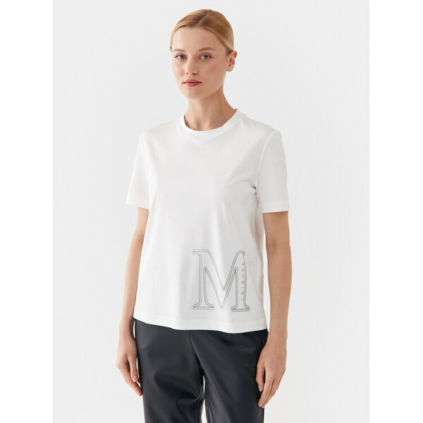 Max Mara Leisure T-Shirt Monviso 2339760336 Biały Regular Fit