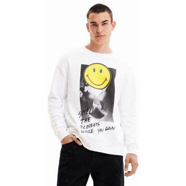 Desigual Bluza oversize Smiley® 22WMSK221000