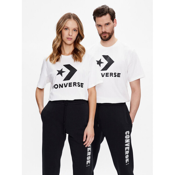 Converse T-Shirt Unisex Chuck Patch 10025458-A03 Biały Standard Fit