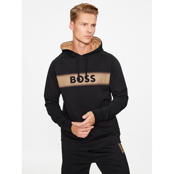 Boss Bluza Authentic 50503076 Czarny Regular Fit