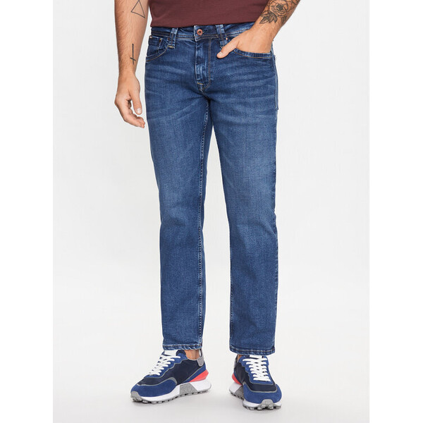 Pepe Jeans Jeansy Kingston Zip PM206468VX30 Niebieski Relaxed Fit