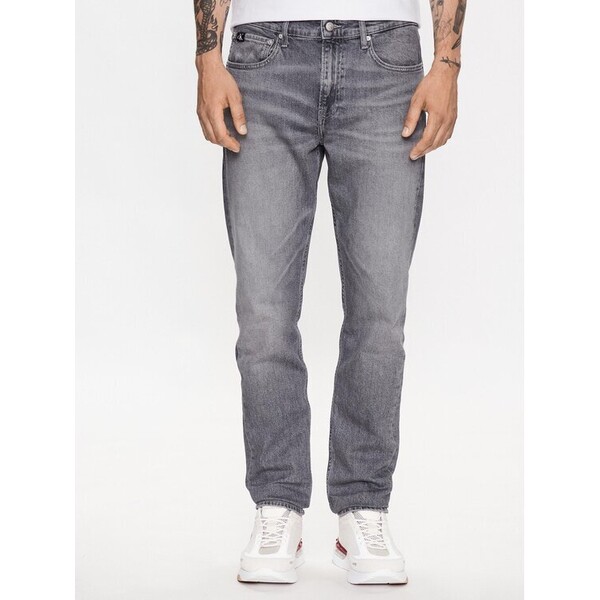 Calvin Klein Jeans Jeansy J30J323363 Szary Slim Taper Fit