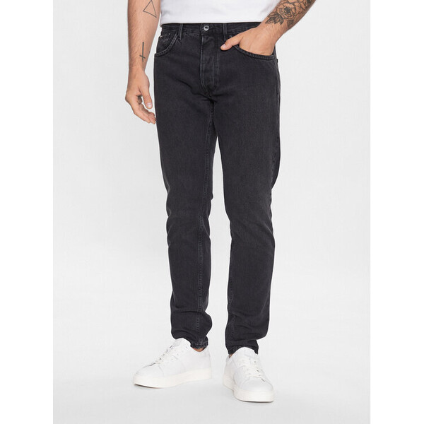 Pepe Jeans Jeansy Callen PM206812XF9 Czarny Relaxed Fit