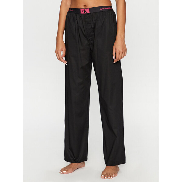 Calvin Klein Underwear Spodnie piżamowe 000QS6973E Czarny Regular Fit