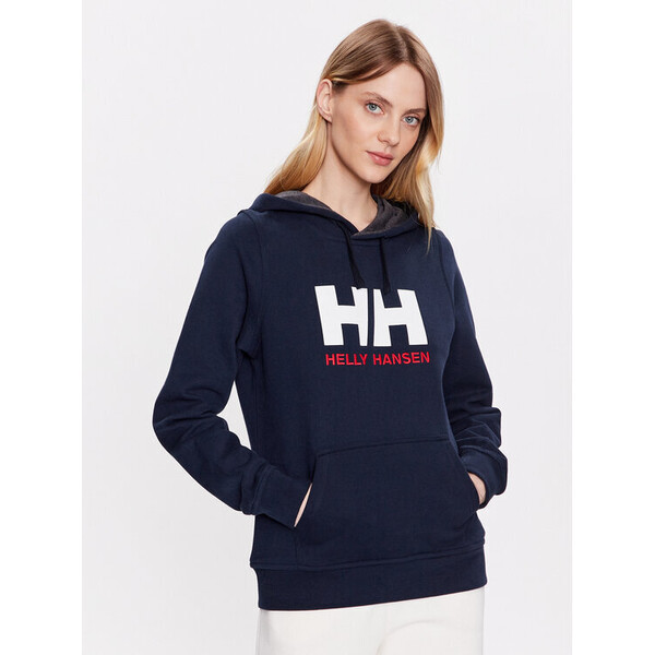 Helly Hansen Bluza Logo 33978 Granatowy Regular Fit