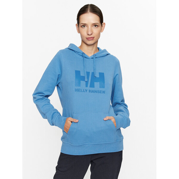 Helly Hansen Bluza Logo 33978 Niebieski Regular Fit