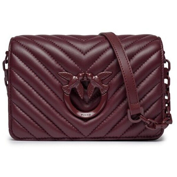 Pinko Torebka Love Click Mini AI 23-24 PLTT 100067 A0VM Bordowy