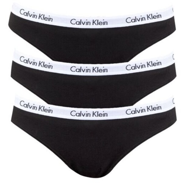 Calvin Klein Figi klasyczne FIGI DAMSKIE 3-PACK BIKINI Czarny