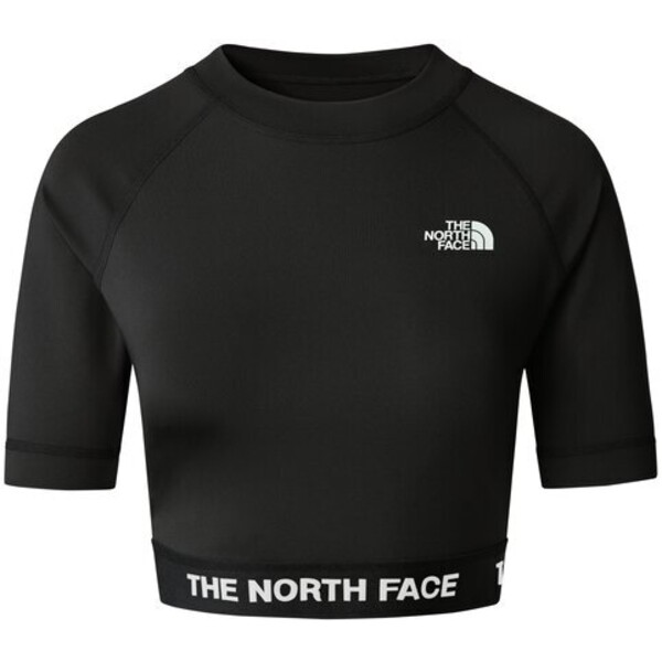 The North Face T-Shirt Crop Long Sleeve Perfect Tee Czarny Regular Fit