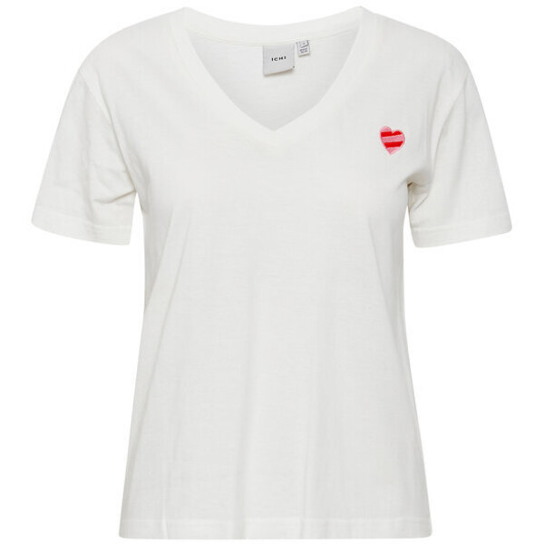ICHI T-Shirt 20118104 Biały Regular Fit