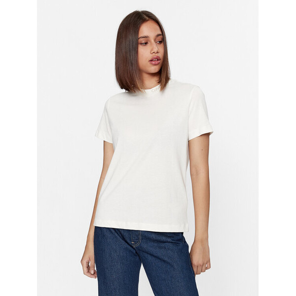 Calvin Klein Jeans T-Shirt J20J222015 Écru Regular Fit