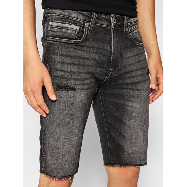 Pepe Jeans Szorty jeansowe Stanley PM800857 Szary Slim Fit