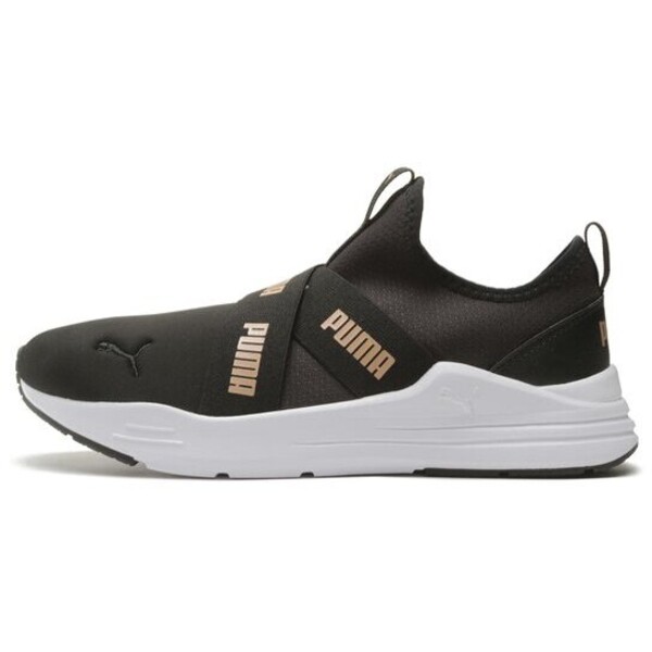 Puma Sneakersy Wired Run Slipon Metallics 389281 01 Czarny