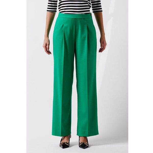 Spodnie materiałowe CLICK Zielony Casual Fit