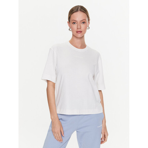 Calvin Klein Performance T-Shirt 00GWS3K104 Beżowy Relaxed Fit
