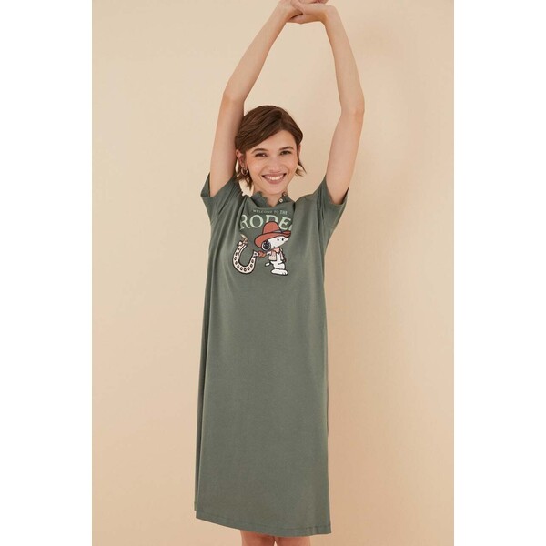 women'secret koszula piżamowa bawełniana Snoopy 4446196