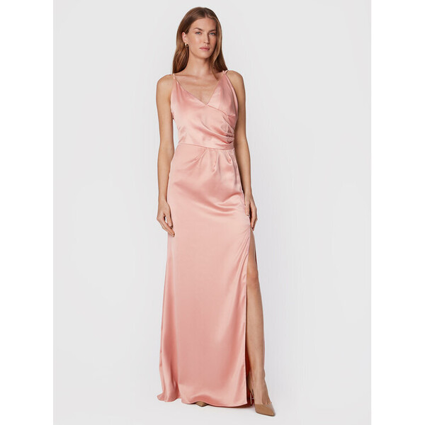Rinascimento Sukienka wieczorowa CFC0018692002 Różowy Slim Fit