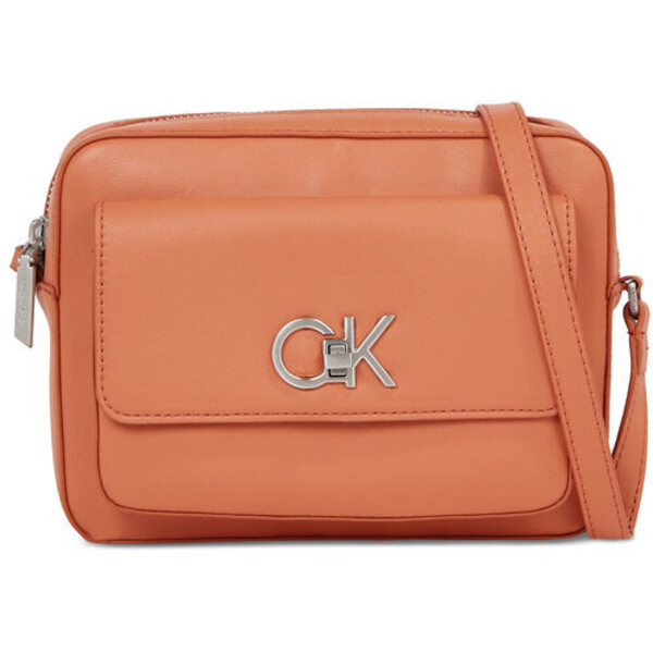 Calvin Klein Torebka Re-Lock Camera Bag W/Flap K60K611083 Brązowy